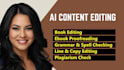 do ebook proofreading, fact check, manuscript line editing, plagiarism check