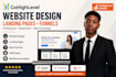 design gohighlevel website, landing page, funnel