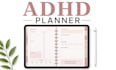 adhd planner hyperlinked planner self love planner journal stickers notion