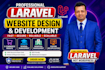 develop a custom laravel website, web application, ecommerce, CRM and erp