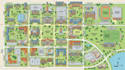 create university campus, wayfinding and office directory map