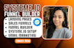 setup systeme io sales funnels email automation  digital course funnel builder