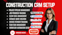setup construction crm via procore buildert jobnimbus coconstruct buildx monday