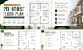 design 2d house plans and plot layouts