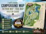 create campground map rv park map trail map visitor guide vector illustration