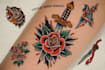 draw aesthetic old school tattoo design