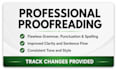 provide a high quality editing and proofreading service