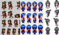 create 2d pixel art sprite sheets game animations character sprites retro game