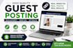 publish niche relevant guest posts with dofollow links