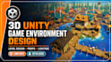 design unity game environments, unity terrain map, level design, 3d unity game