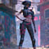 cyberpunk female character desing
