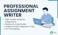 be your professional assignment writer and content writer