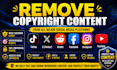 remove copyright infringing content in facebook under dmca