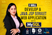 develop a java jsp servlet web application with mysql