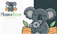 create a premium koala logo with custom concepts
