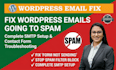 fix wordpress emails going to spam smtp setup contact form not sending