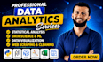 do data analytics, statistical analysis, data science projects in python