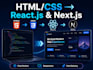 convert your HTML website into a modern nextjs app with ssr