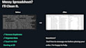 clean organize and format excel or CSV files