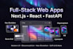 build a full stack web app with nextjs react and fastapi