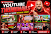 design stylish and modern youtube thumbnail