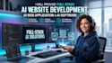 full stack ai website development, ai web application and ai software