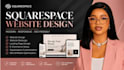 design modern squarespace website, landing page and contact forms