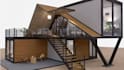 design 3d tiny house, small house, adu, cabin, prefab modular home