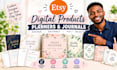 design etsy digital products and digital planners