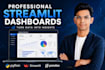 build an interactive streamlit business dashboard