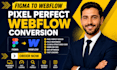 fix webflow bugs, redesign or develop webflow website, figma to webflow
