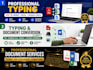 do professional handwritten document typing and formatting