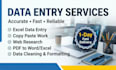 do accurate data entry