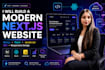 build a modern nextjs website