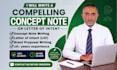 write a nonprofit grant concept note or letter of intent