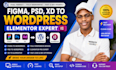 convert figma to wordpress, psd to wordpress, xd to elementor