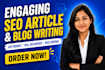 write SEO blog articles and website content that ranks