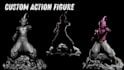 create a custom 3d action figure, collectible toy, and character model