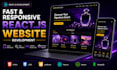 create fast and responsive react website