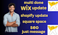 create and do seo optimization  for you website on and off page website design