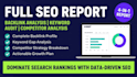 do ahrefs seo report backlink analysis keyword audit and competitor analysis