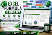create excel formulas,data cleaning and spreadsheets