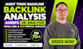 audit toxic backlink, ahrefs dr analysis, spam link,  seo profile analysis