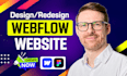 design, redesign webflow website, convert figma to webflow website development