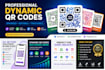 design a professional qr code sticker card with compelling call to action