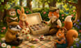 3d children book illustration