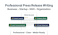 write press releases announcements and PR content