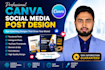 design professional canva social media posts