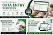 do accurate data etry, copy paste, typing and web research