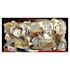 paint a custom cubism style portrait on canvas